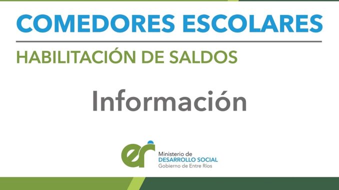 Comedores Escolares Acreditación GOBERNACIÓN