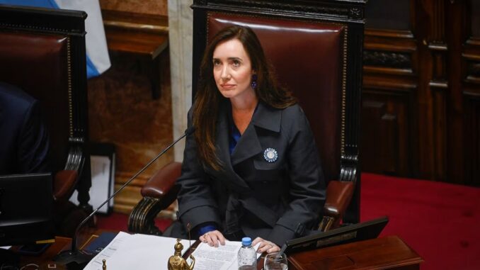 la-vicepresidenta-de-argentina-y-presidenta-del-senado-victoria-villarruel-protagonizo-un-cruce-con-