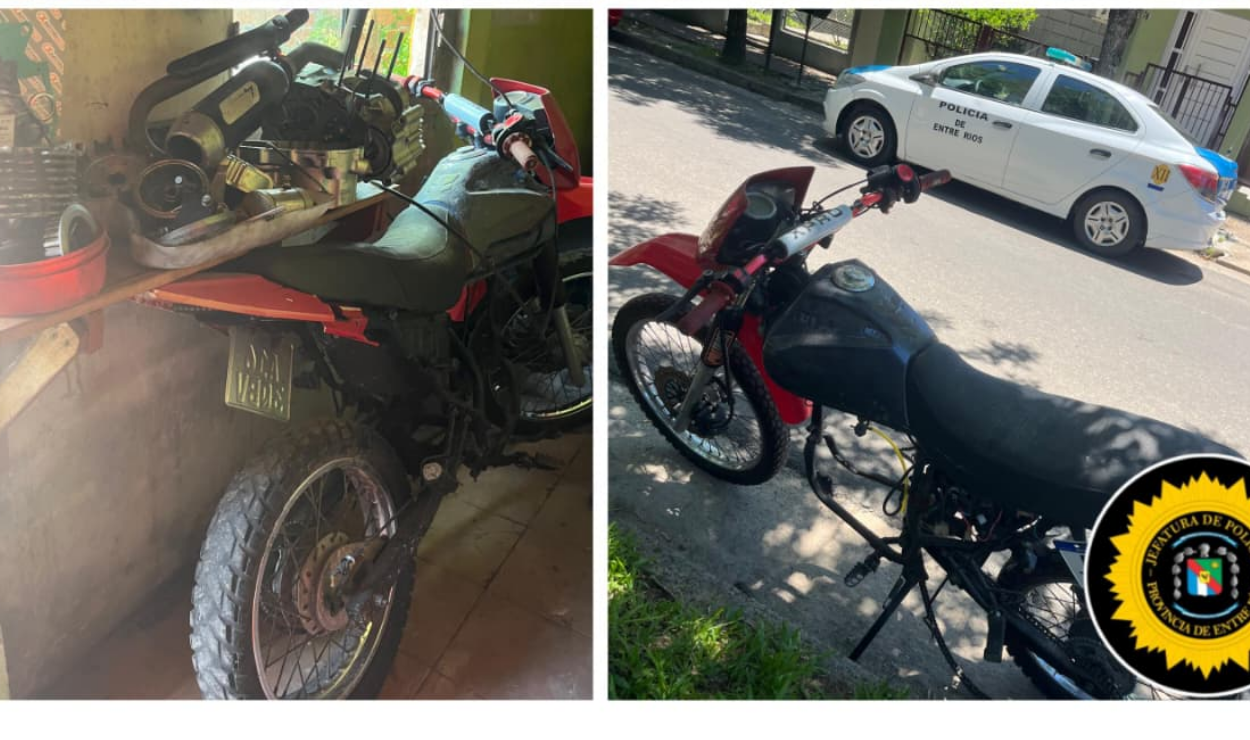 Allanaron una vivienda en Federación y encontraron una motocicleta