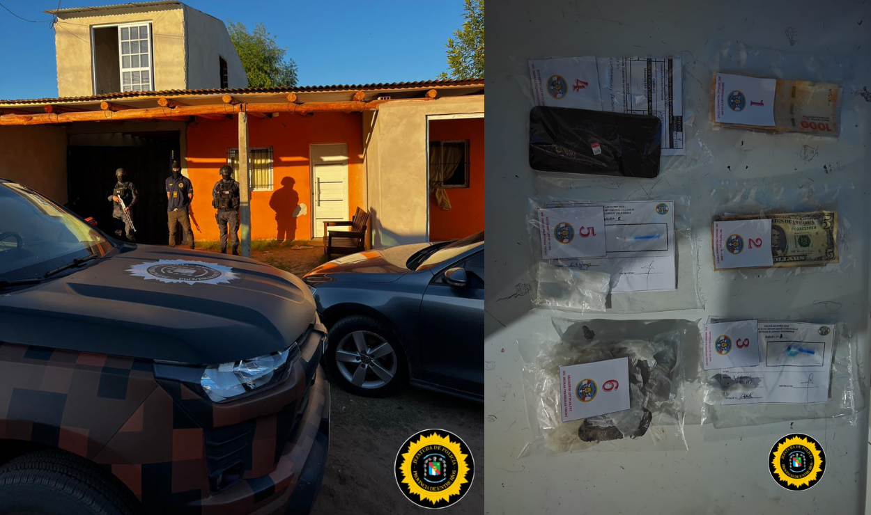 Ocho allanameintos simultáneso en Concordia: Siete detenidos y droga secuestrada