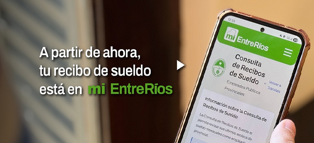 Estatales ya pueden consultar su recibo de sueldo en la plataforma Mi Entre Ríos
