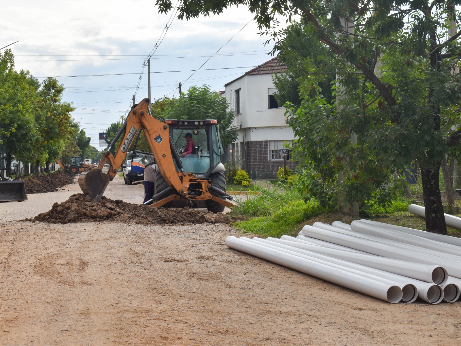 Chajarí: se realizan trabajos de cara a lo que será la pavimentación de un tramo de calle Guarumba
