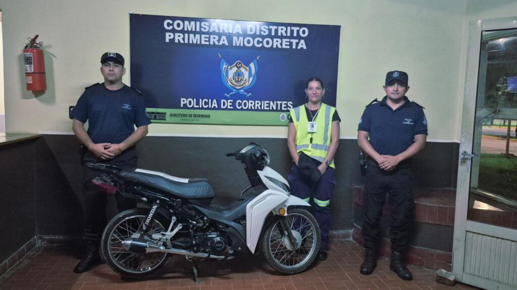 Mocoretá: secuestraron una moto con pedido de captura y que había sido comprada en Chajarí