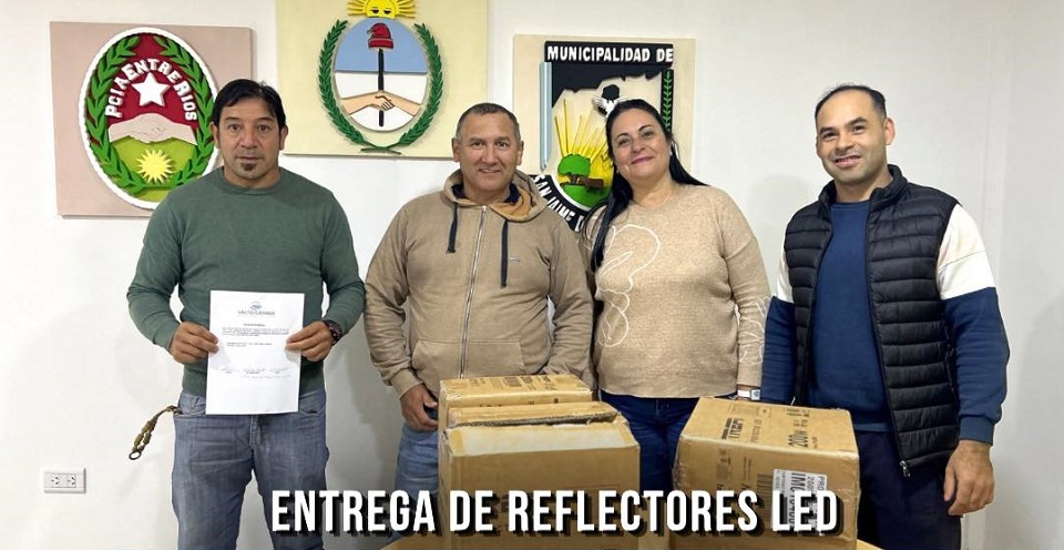 La CTM entregó elementos de iluminación al club Social y Deportivo Frontera en San Jaime