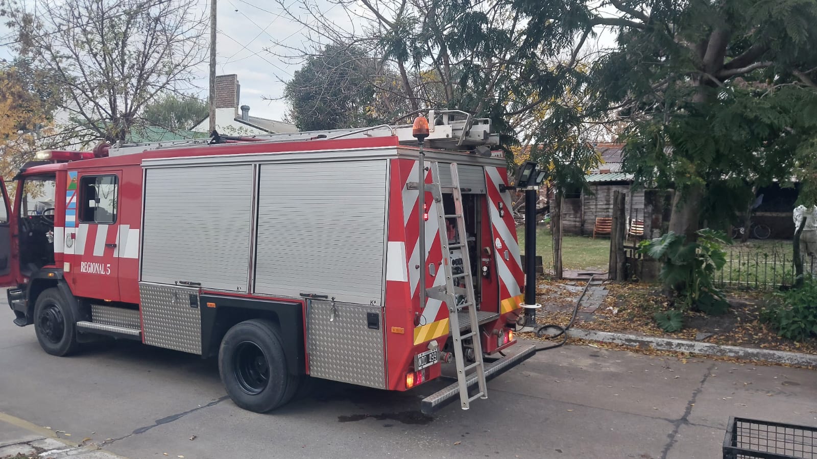 Se incendió una vivienda en el Barrio San Clemente en Chajarí