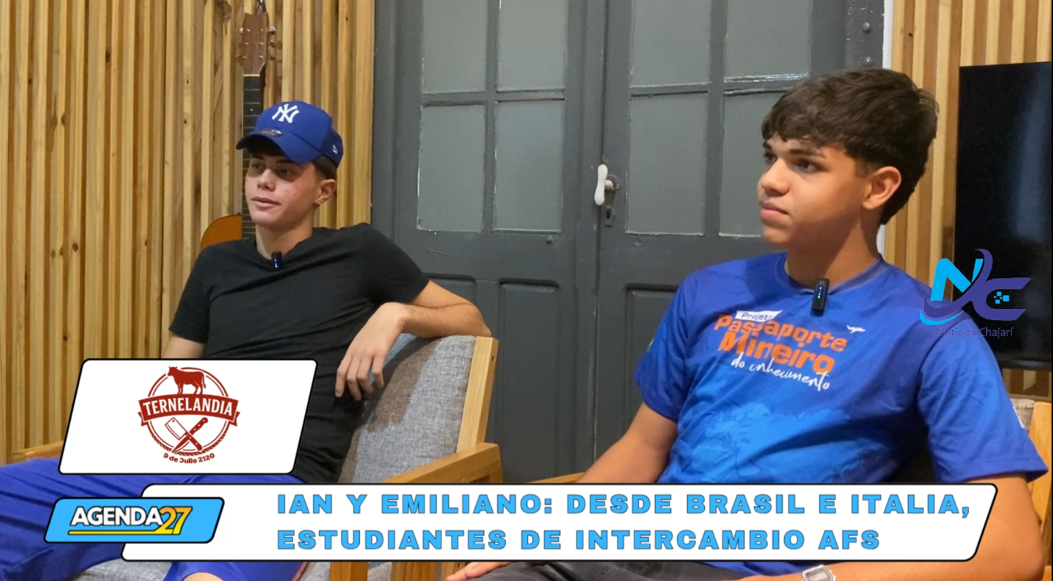 La historia de Ian y Emiliano, dos jóvenes que llegaron de intercambio a Chajarí mediante la agencia AFS