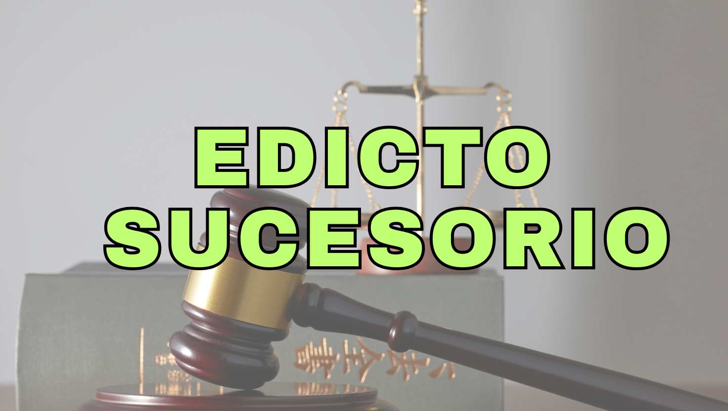 SOLICITUD DE PUBLICACIÓN EDICTO SUCESORIO