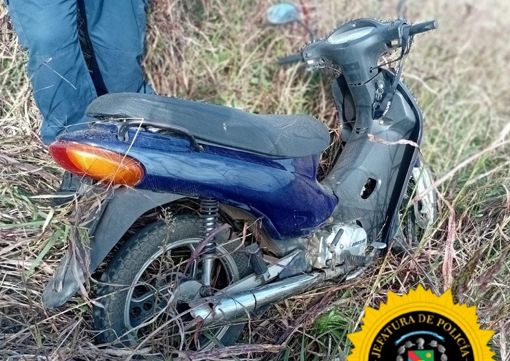 Chajarí: un hombre denunció el hurto de su moto y apareció abandonada