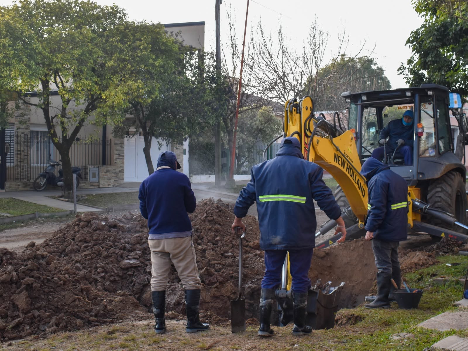 Chajarí: se continúa trabajando para lo que será la pavimentación en Barrio Santa Rosa