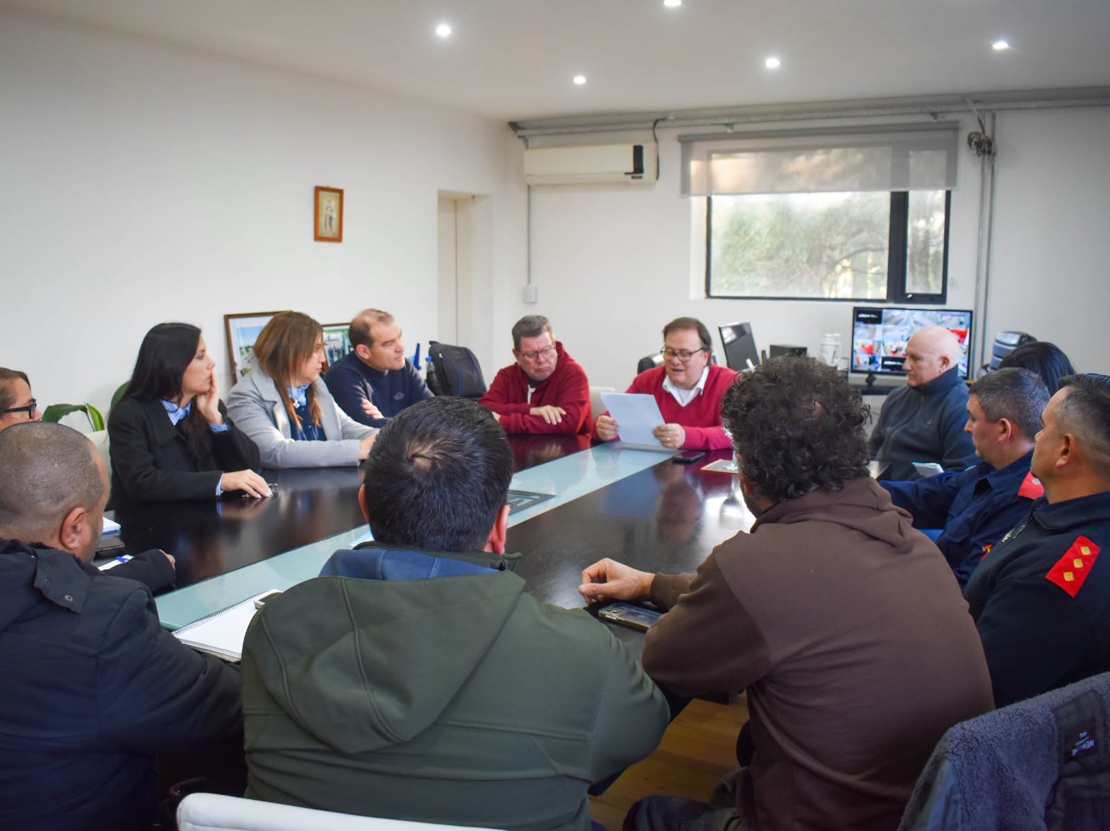 Se realizó una reunión oficial de Defensa Civil Chajarí para prevenir ante la llegada del «Niño»
