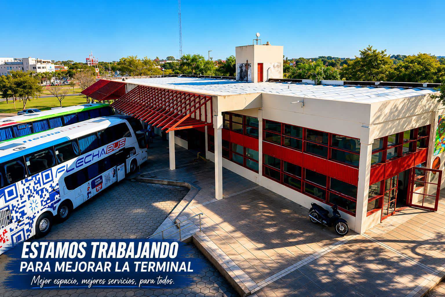 Continúan los trabajos en la terminal de ómnibus de Federación