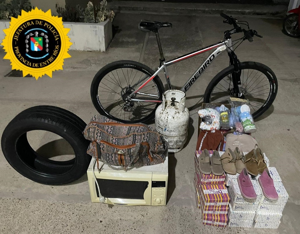 Chajarí: la policía recuperó elementos que habían sido sustraídos horas antes