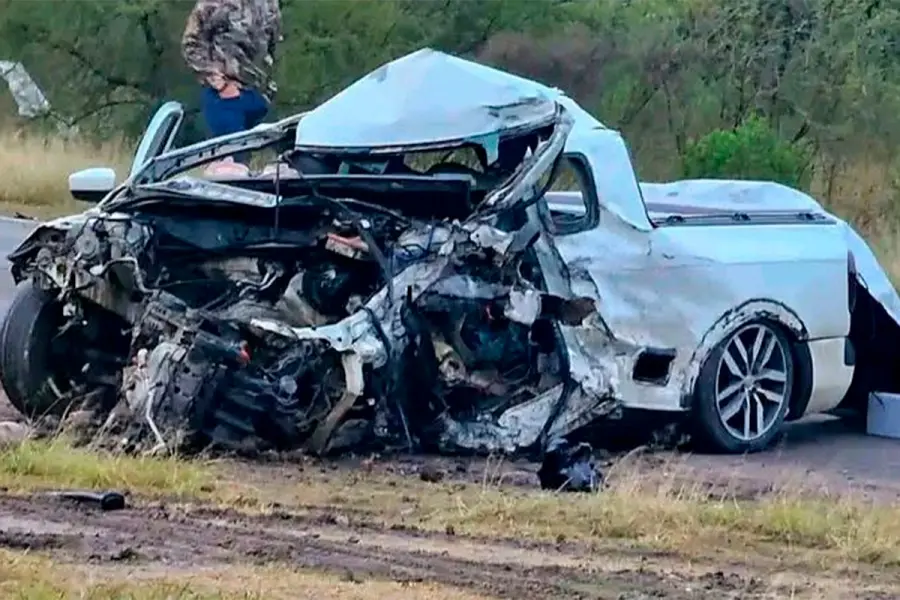 Se conocieron imágenes tras el choque fatal que dejó dos muertos sobre Ruta 12 en La Paz