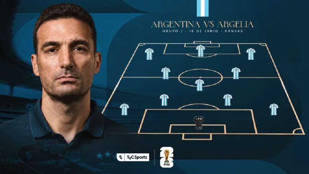 Argentina debuta en el Mundial, la probable formación con una duda