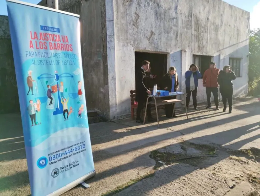 El programa La Justicia va a los barrios atenderá en una localidad del departamento Federación y el resto de la provincia