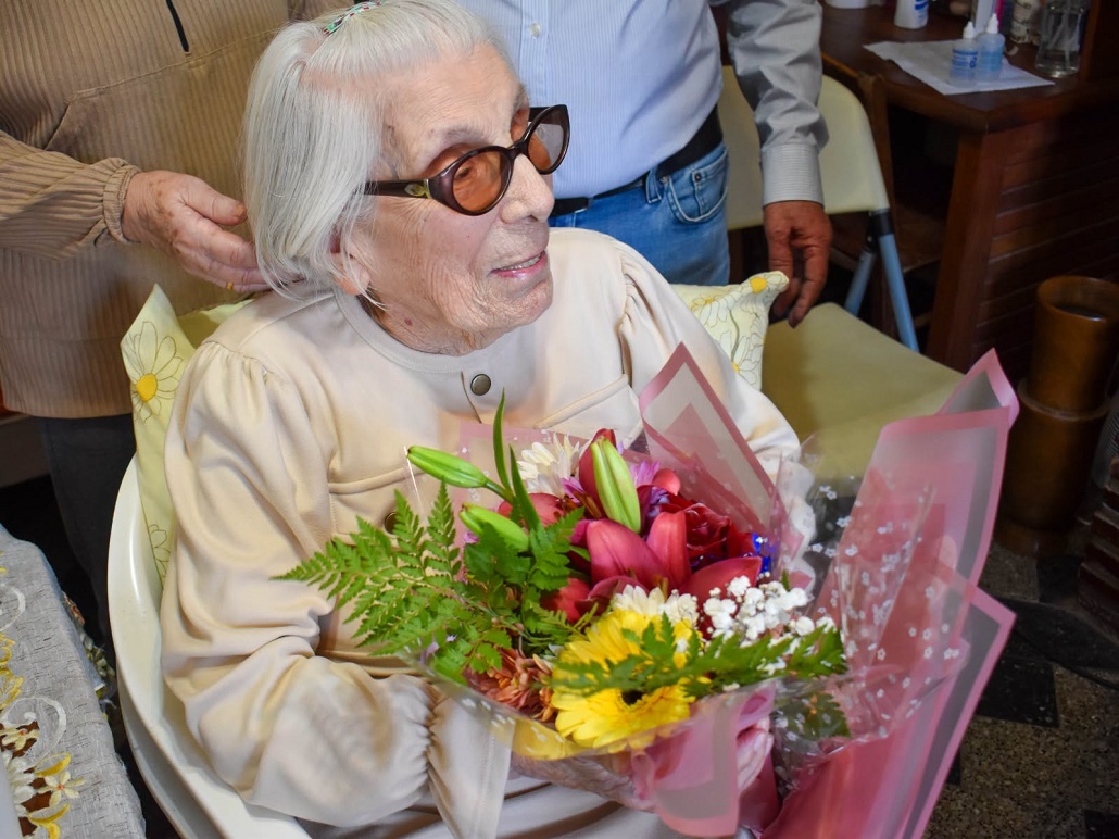 La «piba de 100 años»: Doña Lita festejó un siglo de vida en Chajarí