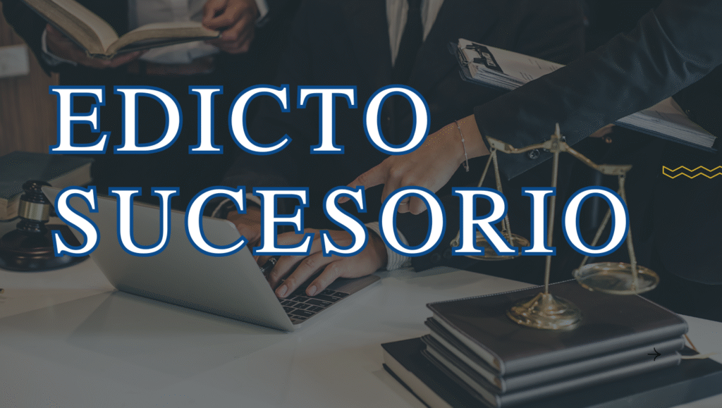 SOLICITUD DE PUBLICACIÓN EDICTO SUCESORIO
